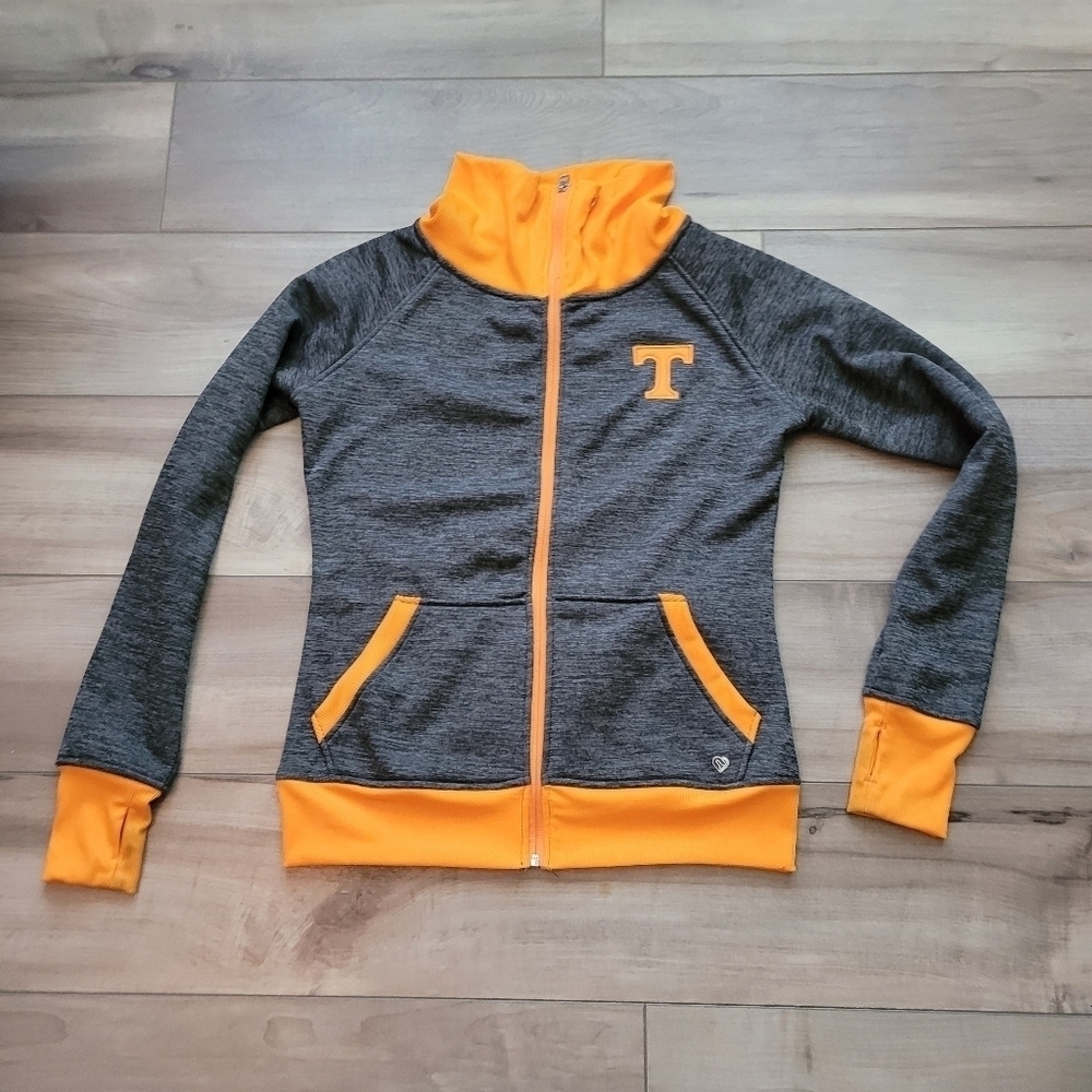 Colosseum Gray and Orange Fullzip Jacket